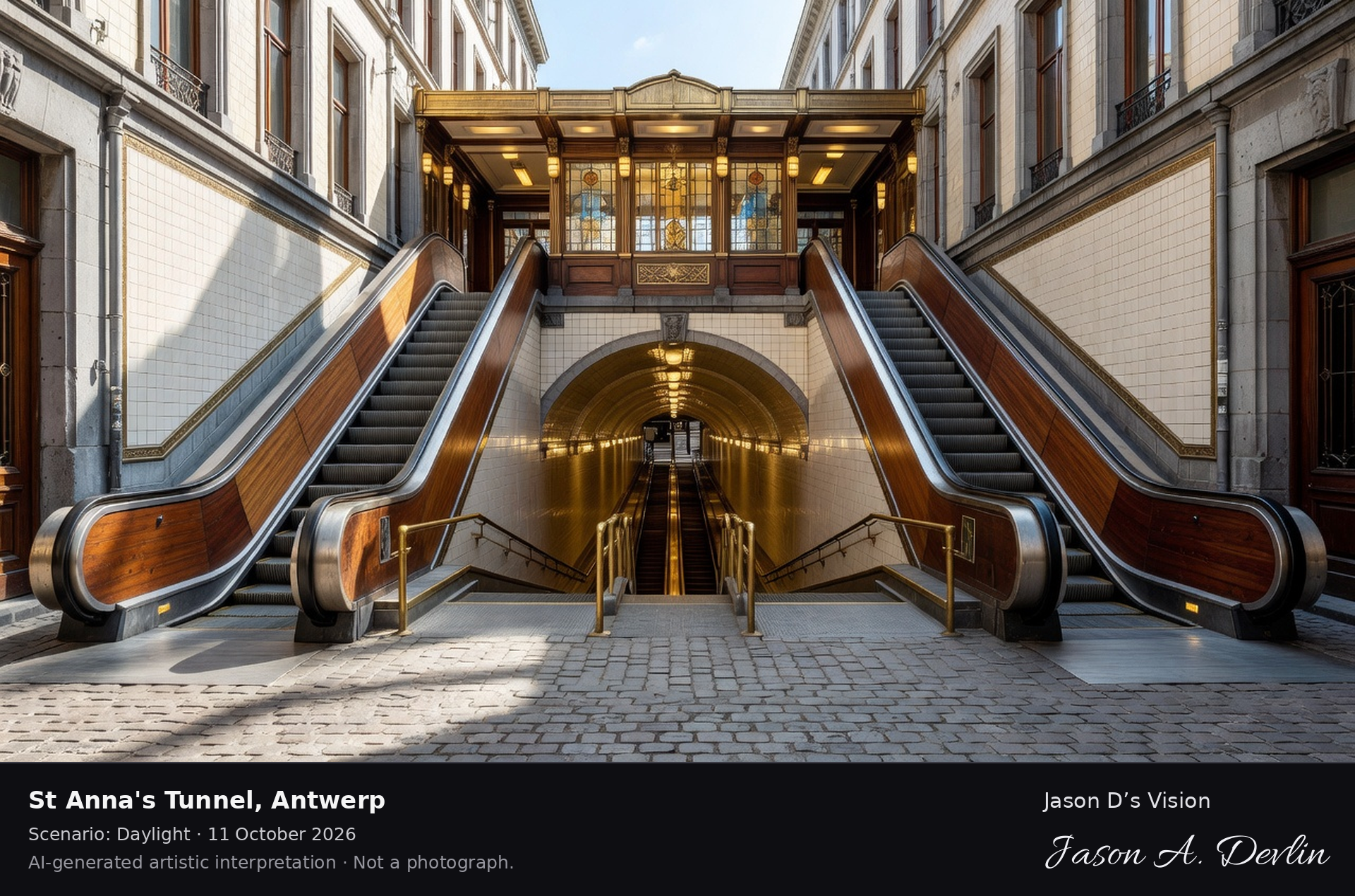 St Anna's Tunnel, Antwerp