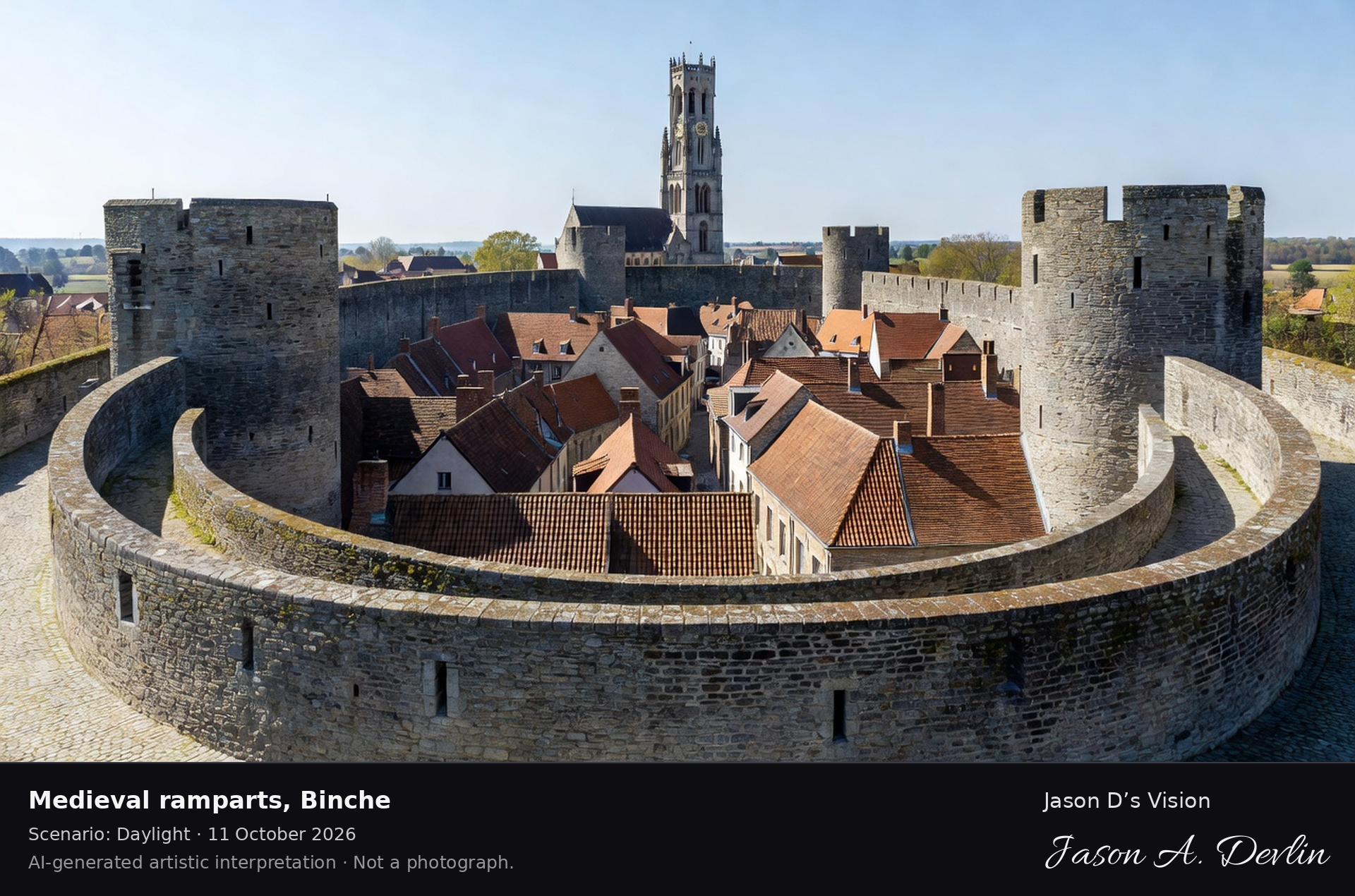 Medieval ramparts, Binche