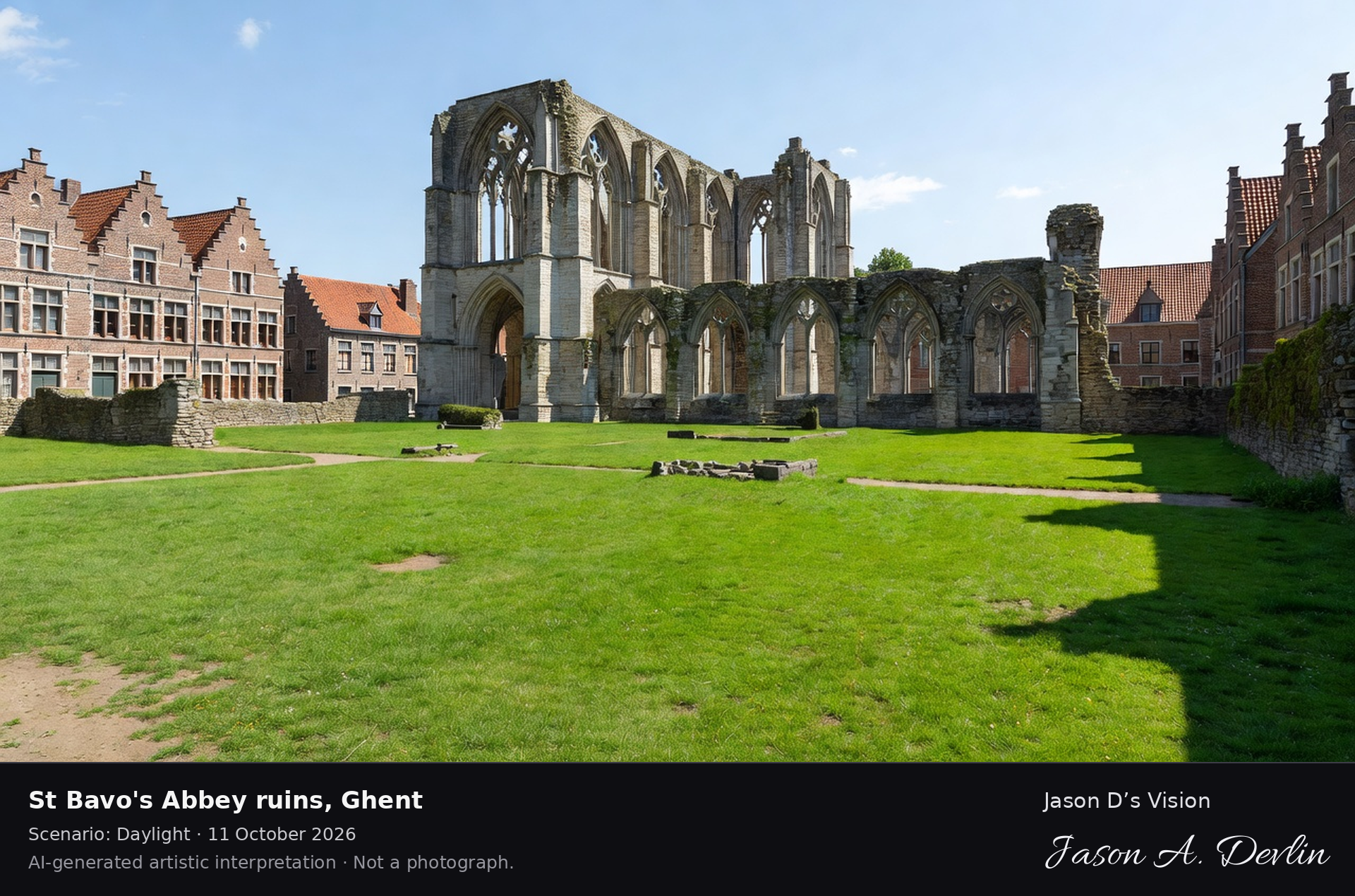 St Bavo's Abbey ruins, Ghent