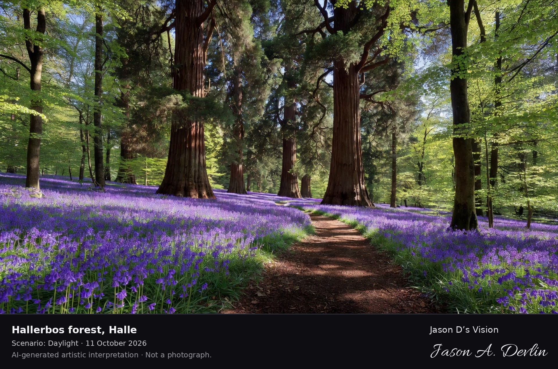 Hallerbos forest, Halle