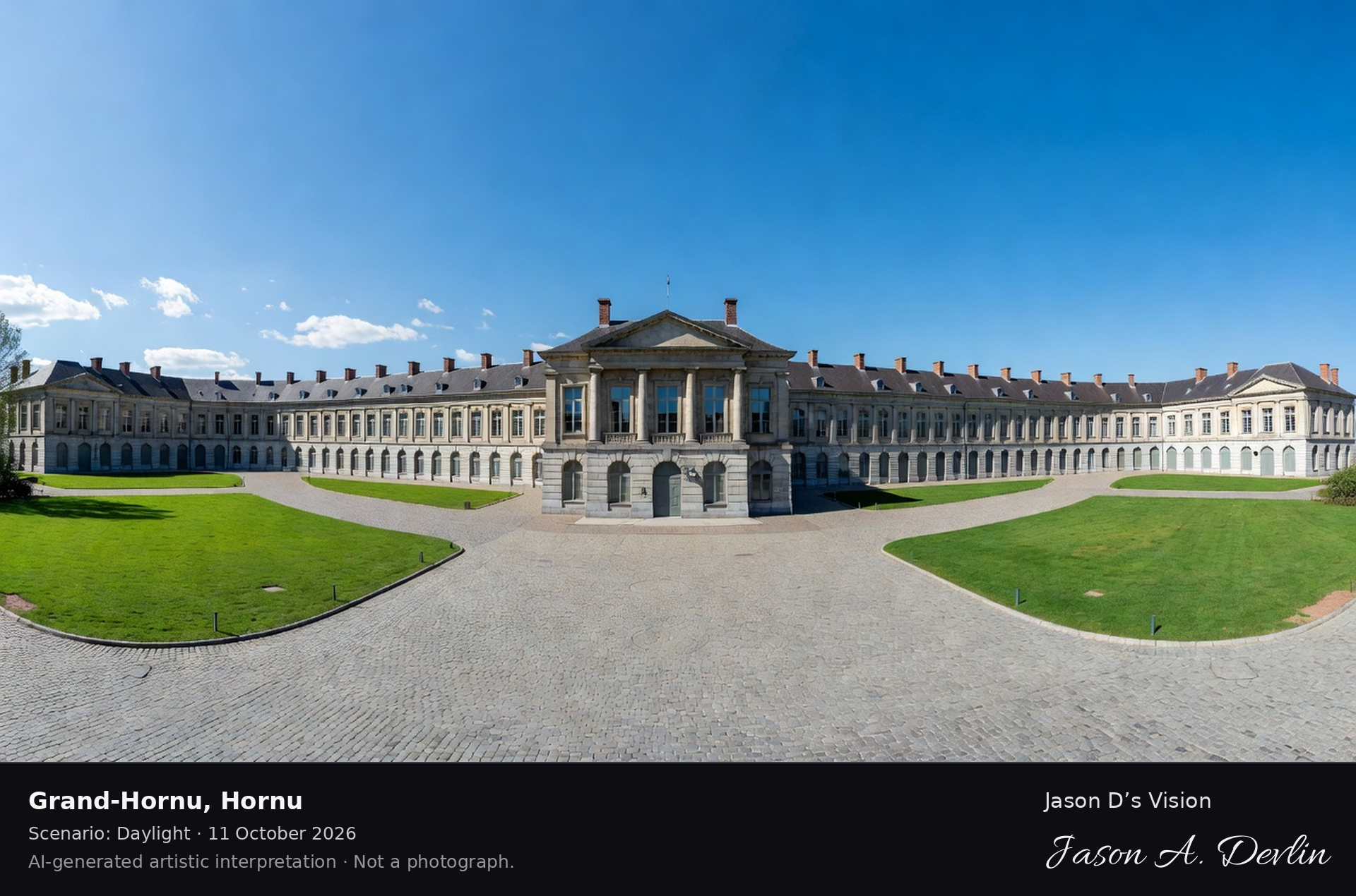 AI-generated artistic interpretation of Grand-Hornu, Hornu, Belgium.