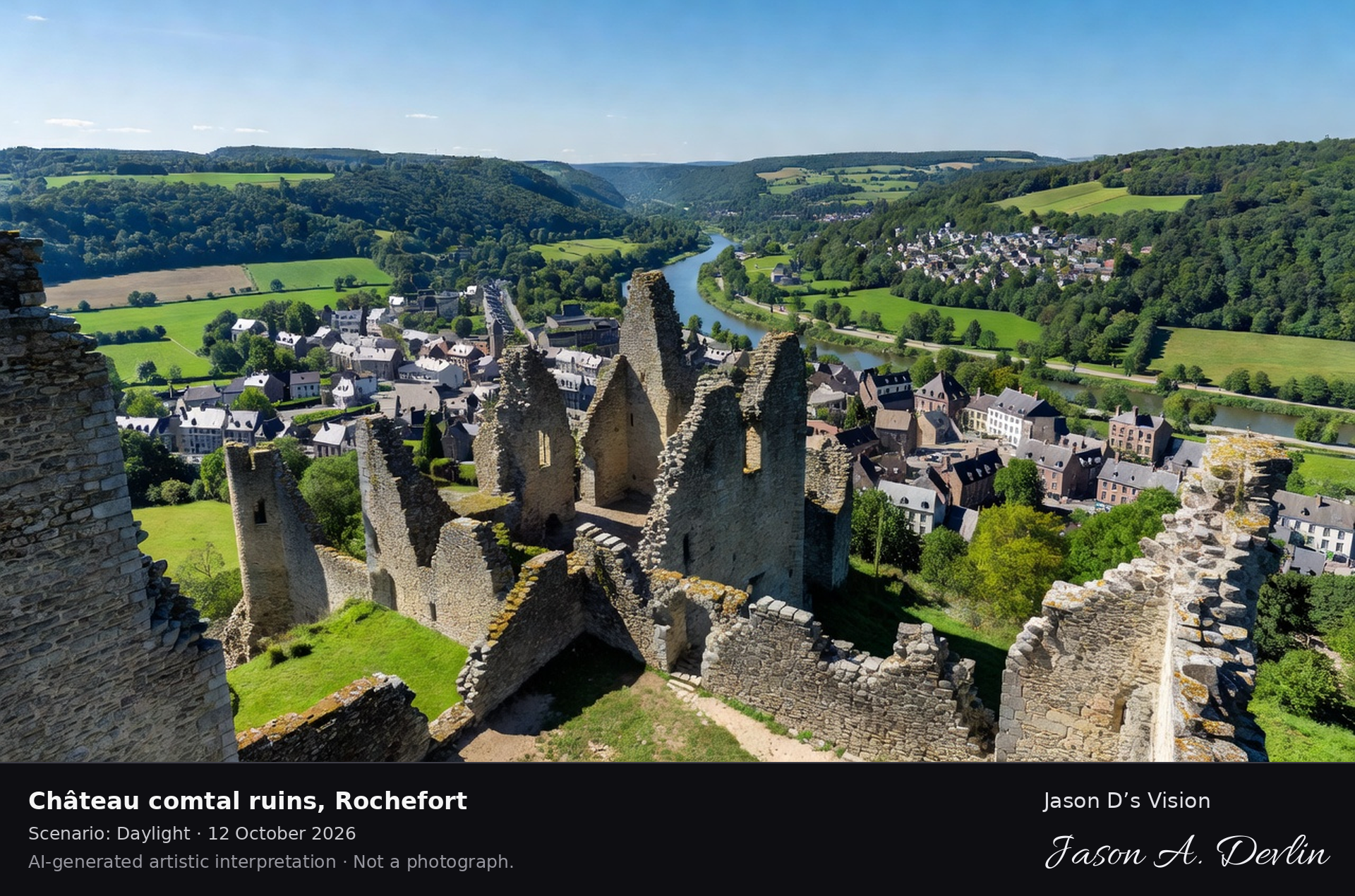 Château comtal ruins, Rochefort
